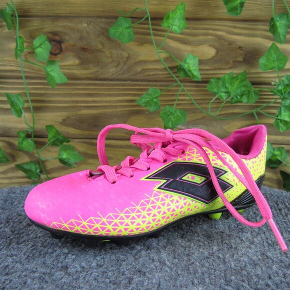 Lotto Girls‎ Sneaker Forza Elite Jr Sz T 12 Medium Pink Synthetic Lace Up - Picture 1 of 6